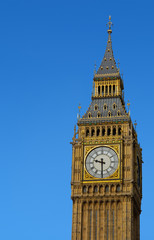 Fototapeta na wymiar Big Ben Westminster Clock Tower Elizabeth w Londynie.