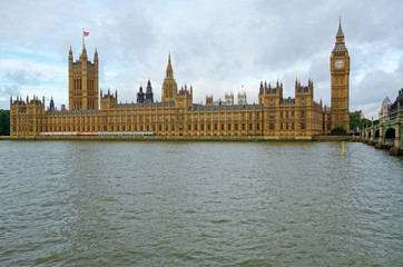 Westminster Palace Houses of Parliament, London England.