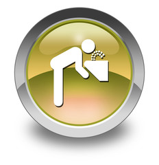 Yellow Glossy Pictogram 