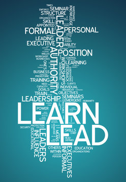 Word Cloud "Learn / Lead"