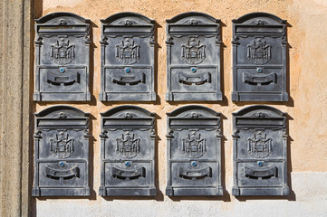 Postboxes.