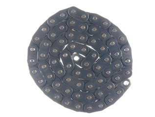 Motor chain isolated on white background