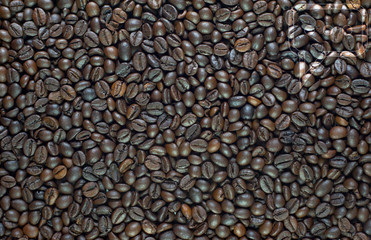 Comment icon on coffee background and textured