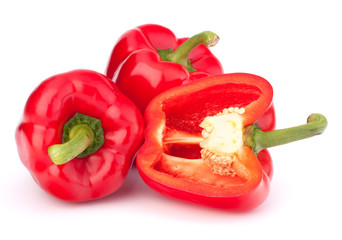 red pepper isolated on white background