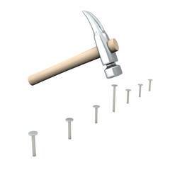 Hammer und Nägel