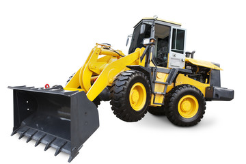 Construction equipment isolated