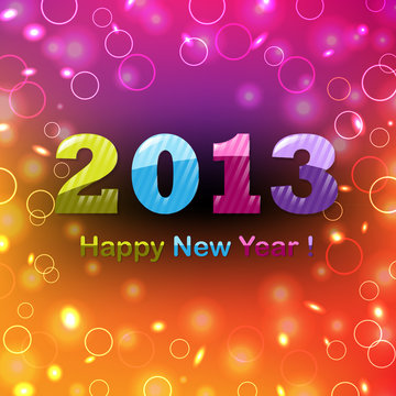 Colorful Happy New Year Poster