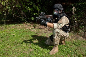 Fototapeta premium soldier special counterterrorism unit