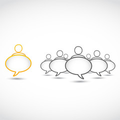 standing out of the crowd