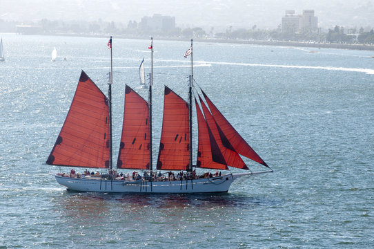 Tll Ship in Sailing Festival in San Diego California