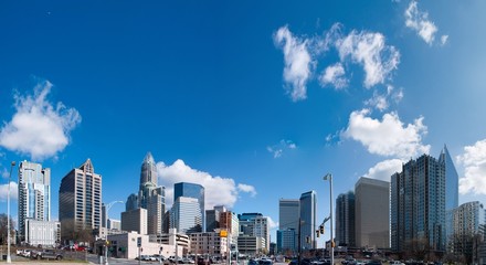 Obraz premium Skyline of uptown Charlotte, North Carolina 