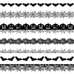 Halloween seamless border. Holiday decoration