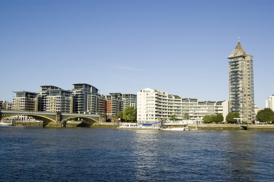 Chelsea and River Thames, London