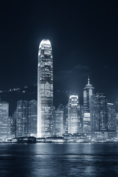 Fototapeta Hong Kong black and white