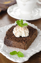 piece of chocolate cake