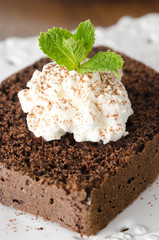 piece of chocolate cake