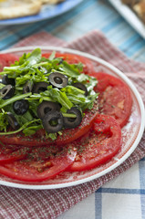 tomato salad with olives