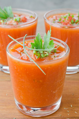 Cold tomato soup
