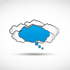abstract speech cloud concept