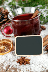 Glühwein mit Tafel