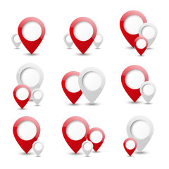 Map pointer icons