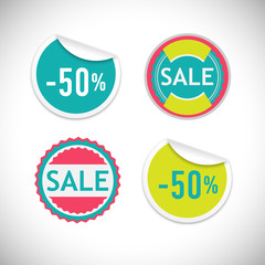 Stickers with sale and best price massages