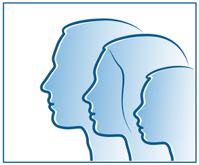 Familinsymbol - Vater, Mutter, Kind