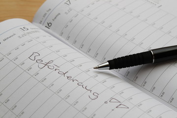 Notiz im Kalender