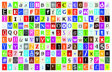 lettres alphabet