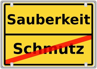 Sauberkeit vs. Schmutz