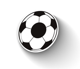 Flat football icon design element vector.