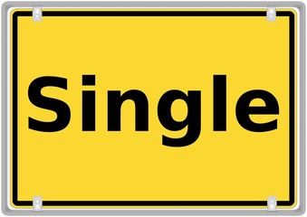 Schild: Single