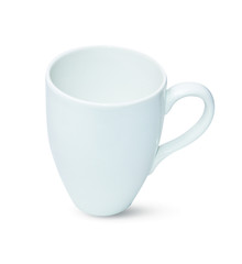 tea cup isolated on white front view