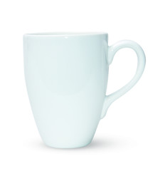 tea cup isolated on white front view