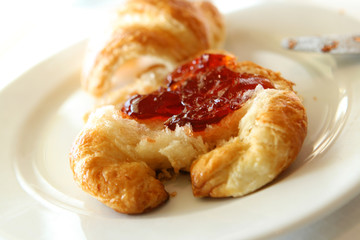 Croissant with Jam