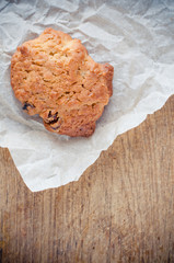 biscuits on crumpled paper