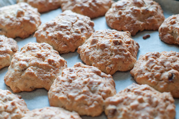 cookies on a baking tray