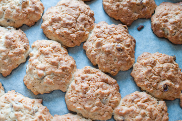 cookies on a baking tray