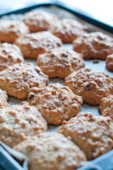 cookies on a baking tray