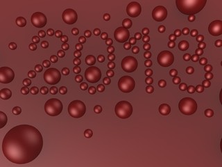 Year 2013 greeting card background