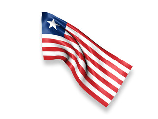 Obraz premium Liberia Waving Flag
