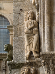 Romanesque Pantocrator in Compostela Cathedral