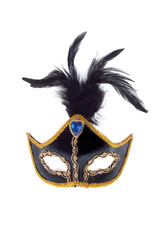 Carnival mask with feathers