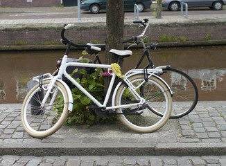 Fototapeta na wymiar two bicycles