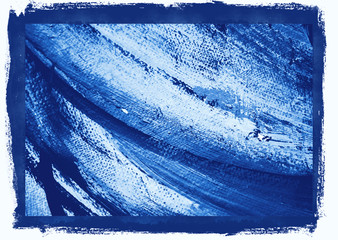 abstract painting in cold tones,  illustration,  background © Mikhail Zahranichny