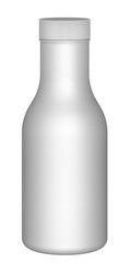 white bottle on a white background