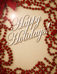 Vintage Happy Holiday Cards Cover