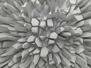 abstract white faceted background © wacomka