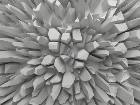 abstract white faceted background
