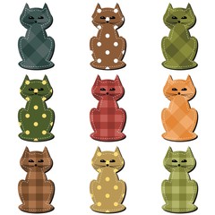 nice scrapbook cats on white